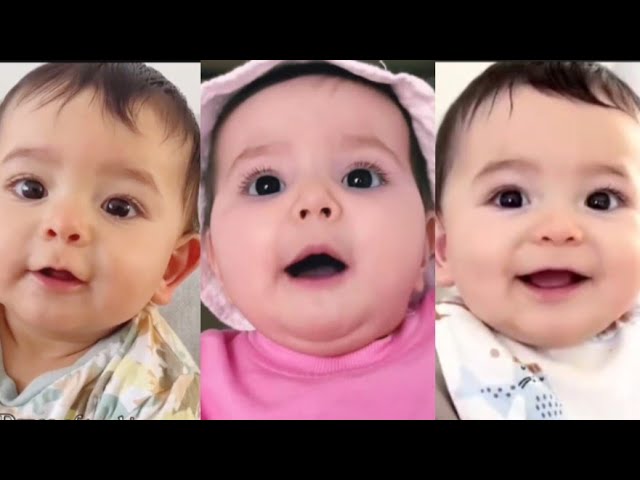 Cute Babies rhyming Papa Mama || Such happy moments 💞🍑😘