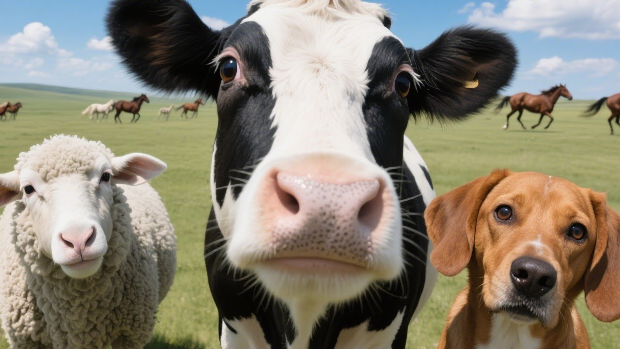 Cute Animal Moments Compilation | Funny & Adorable Cow, Cat, Dog, Chicken, Sheep #cuteanimals